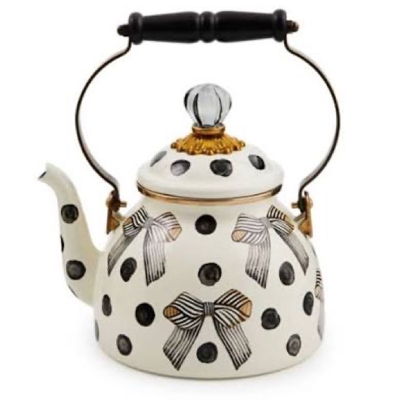 SEARCHING FOR Mackenzie-Childs Pretty as a Bow 2 Qt Tea Kettle - Picture 1 of 1